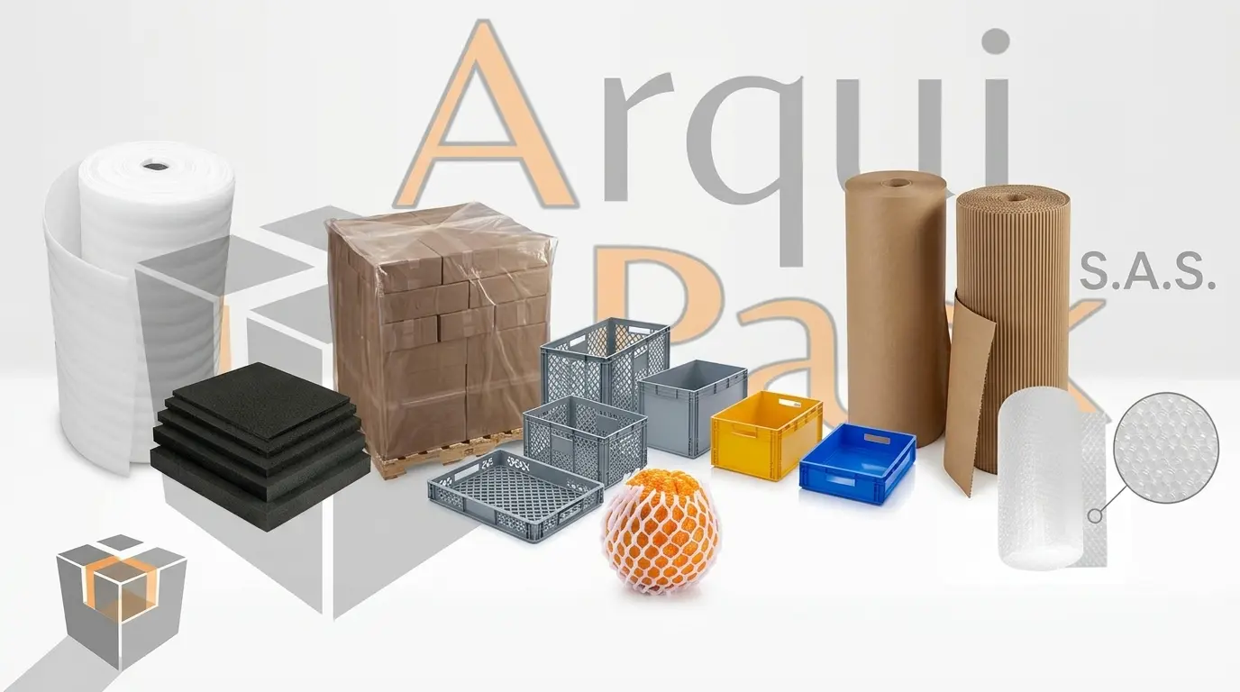 Protección de carga burbuja cartón yumbolón Colombia Arquipack