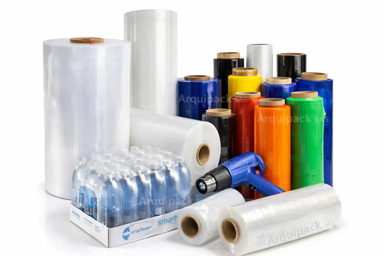 Stretch film transparente de colores Colombia Arquipack